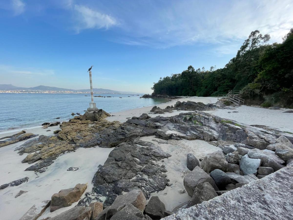 Atico En Moana- Playa A Xunqueira, A 15 Min De Vigo Apartment Luaran gambar